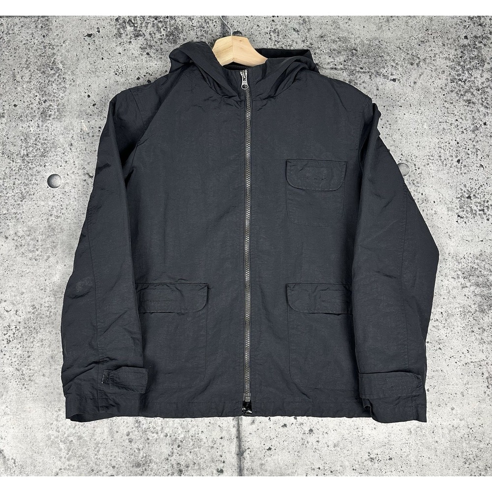 90s Vintage Gap Tech Nylon Black Zip Up Size Small